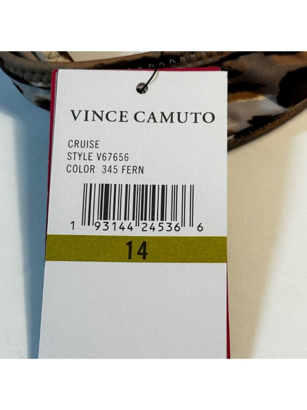 Vince Camuto Reversible One-Piece Swimsuit Leopard & Palm Print Size 14 Women's - Picture 6 of 9